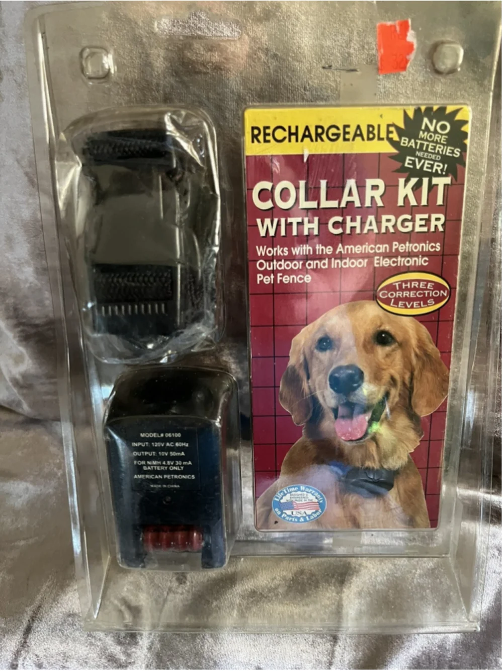 new in open PACKAGE charger 1 collars manual dog training SET NEVER USED